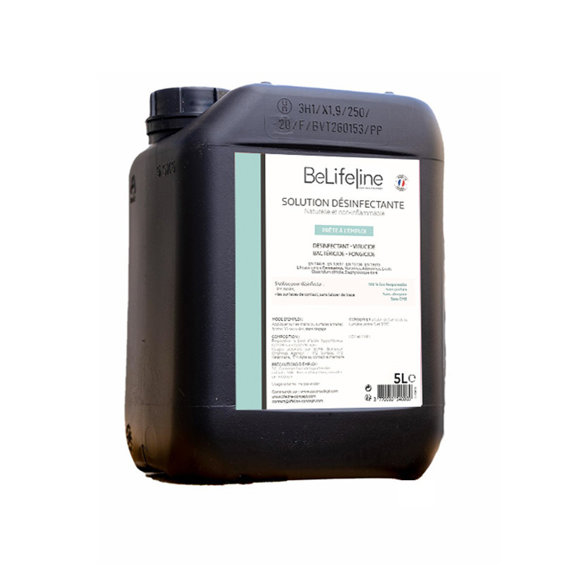 Disinfectant solutions 100 % ecological Belifeline®  5L Nos produits
